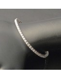 Bracciale tennis in oro bianco e brillanti