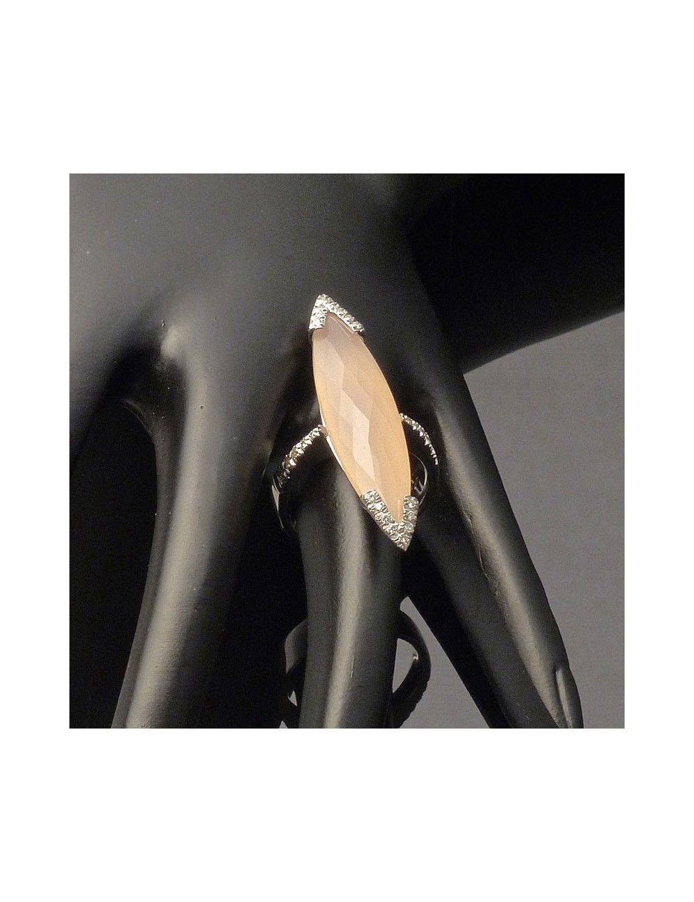 Anello Roberto Coin con Quarzo rosa e Brillanti