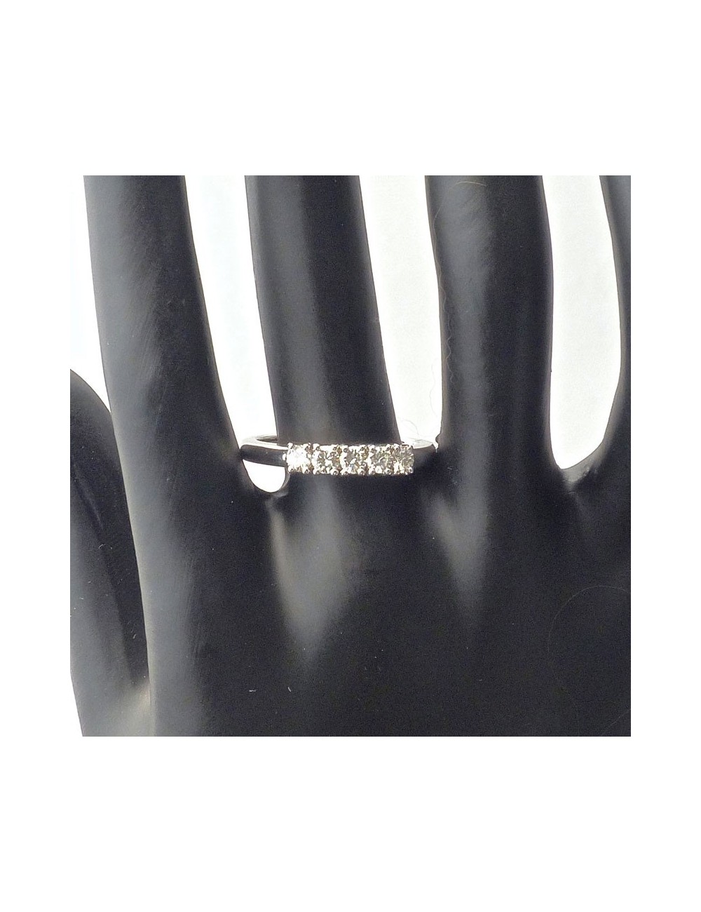 Fedina in oro bianco con Diamanti taglio Brillante