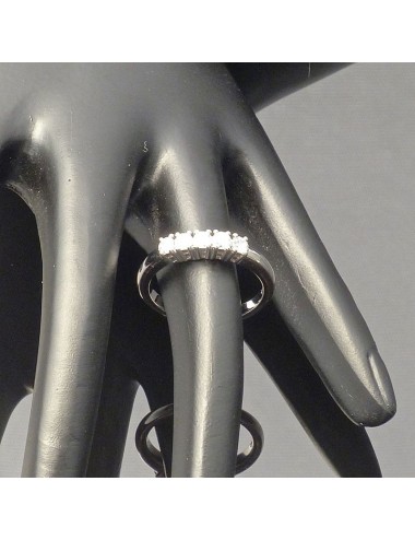 Fedina in oro bianco con Diamanti taglio Brillante