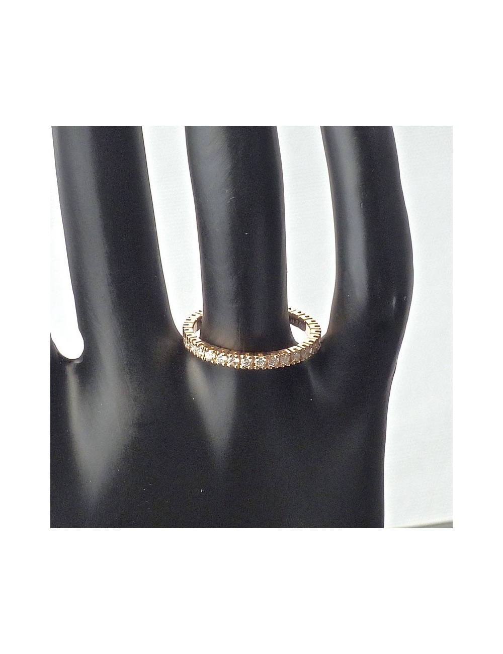 Eternity in oro rosa con Diamanti bianchi taglio Brillante