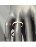 Eternity in oro rosa con Diamanti bianchi taglio Brillante