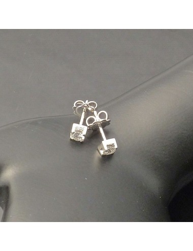 Orecchini Solitari in oro bianco carati 0,51