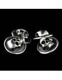 Gemelli in Argento ''SkullStud''