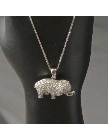 Girocollo con Elefante in Brillanti