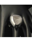 Anello argento brunito e brillanti Roberto Coin