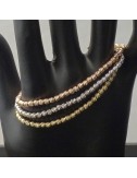 Bracciali in oro lavorazione sfaccettata diamantata