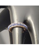 Anello in oro giallo con Zaffiri taglio Briolé