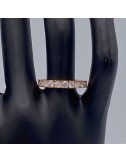 Eternity in oro rosa con Diamanti taglio Brillante