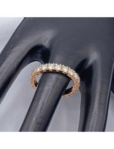 Eternity in oro rosa con Diamanti taglio Brillante