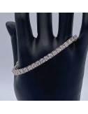 Bracciale Tennis in oro bianco e Brillanti