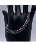 Bracciale in Titanio e Diamanti black top quality