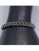 Bracciale in Titanio e Diamanti black top quality