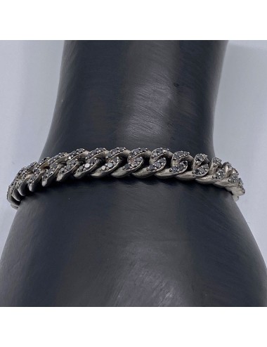 Bracciale in Titanio e Diamanti black top quality