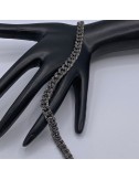 Bracciale in Titanio e Diamanti black top quality
