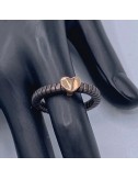 Anello in Argento Bronzato ed oro rosa
