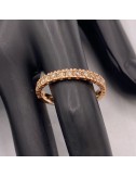 Mezza Eternity in oro rosa con Diamanti brown