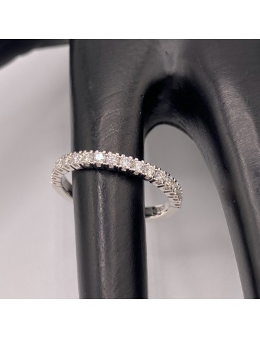 Mezza Eternity in oro bianco e Brillanti