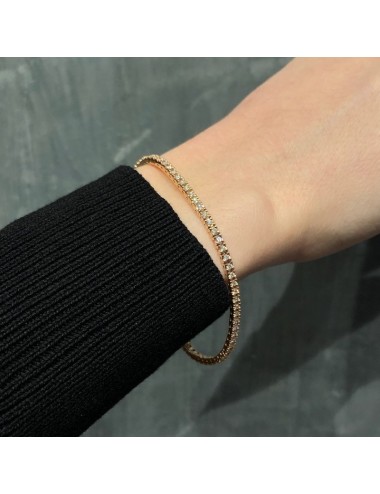 Bracciale Tennis in oro rosa e Brillanti ct. 1,01