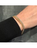 Bracciali in oro lavorazione sfaccettata diamantata
