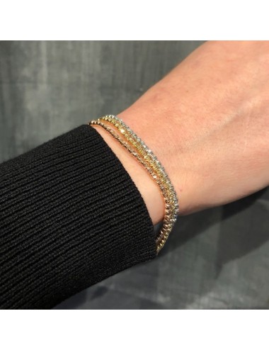 Bracciali in oro lavorazione sfaccettata diamantata