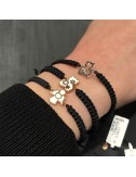 Bracciali tecnici con centrali in oro rosa,smalti e brillanti