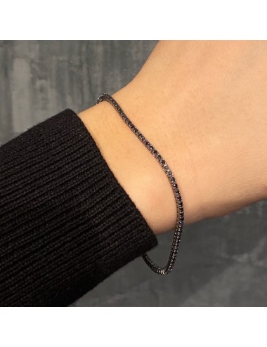 Bracciale Tennis in Diamanti Neri ct. 0,97