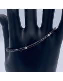 Bracciale Tennis in Diamanti Neri e Bianchi