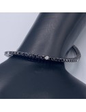 Bracciale Tennis in Diamanti Neri e Bianchi