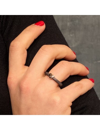 Anello in Argento Bronzato ed oro rosa