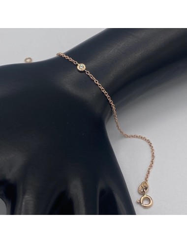 Bracciale in oro rosa con Brillante